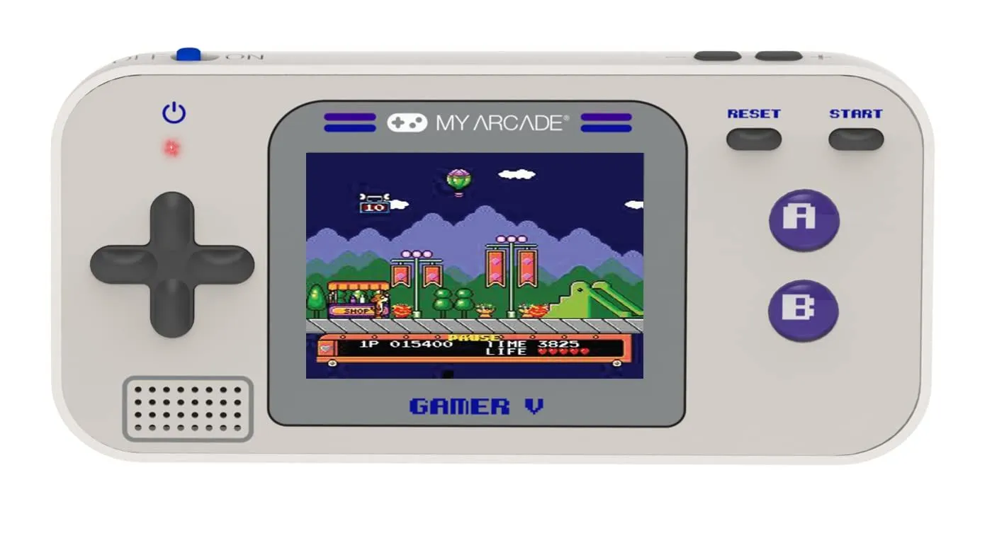 My Arcade Gamer V Classic-Purple: Portable Gaming System with 220 Games, 2.5" Color Display, Pocket Size (DGUN-3920)