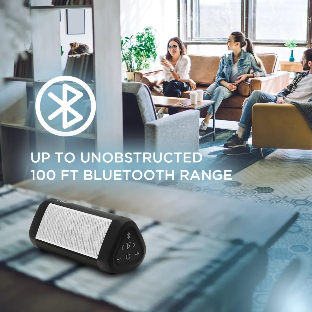 OontZ Ultra Bluetooth Speaker, Portable Wireless Speaker, 14 Watts, Up To 100 Ft Bluetooth Range, IPX7 Waterproof Speaker (Black with White Grille)