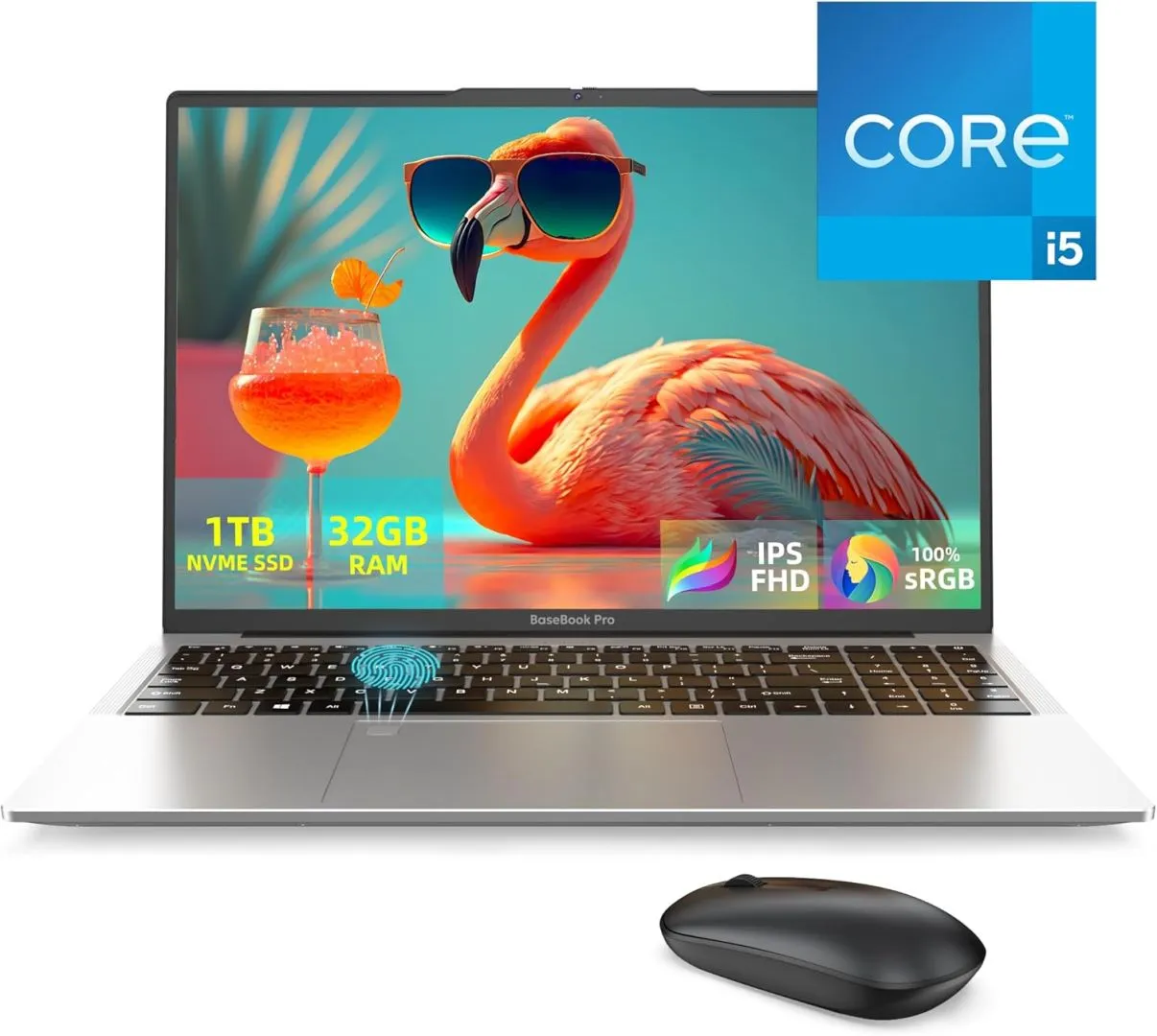 16” Laptop for Gaming, Computer Laptops with Core i5-1035G4 & Iris Plus Graphics, 1920x1200p FHD IPS 100% sRGB PC, 16:10 Ratio Display, 32GB DDR4, 1T SSD, LAN(RJ45), Fingerprint, Win 11 Pro