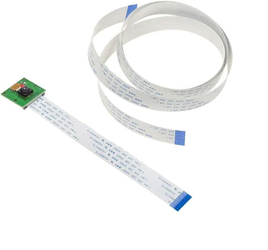 Arducam for Raspberry Pi Camera, 5MP OV5647 Webcam, Monitor 3D Printer, with 3.28FT/100CM Long Extension Flex Ribbon Cable for Raspberry Pi 5, 4B, 3B+...