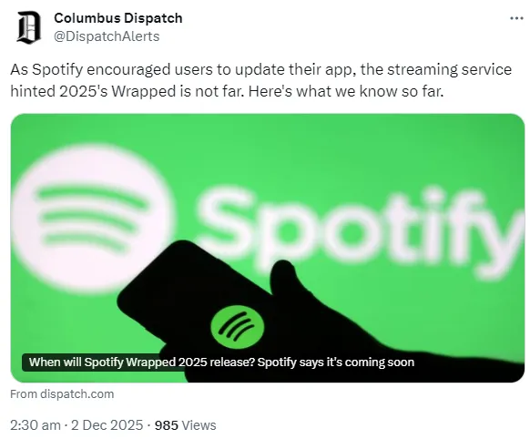 Spotify Wrapped 2025 Release Date Expected Soon