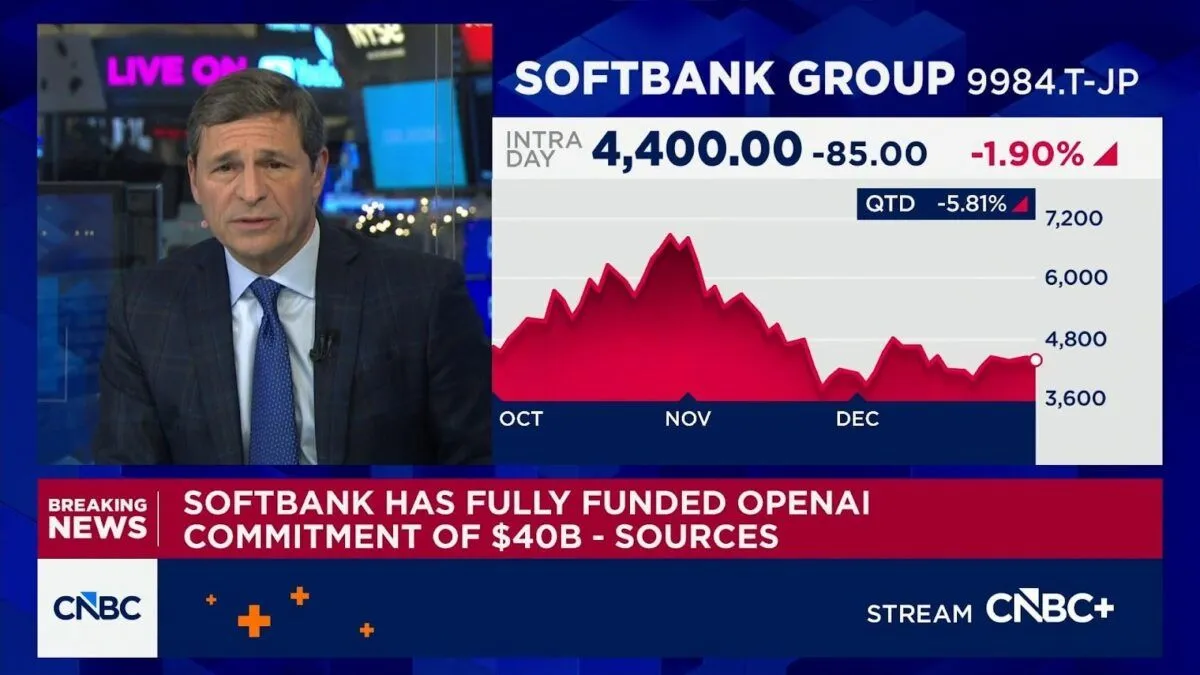 SoftBank Seeks $40B Loan to Boost OpenAI Stake